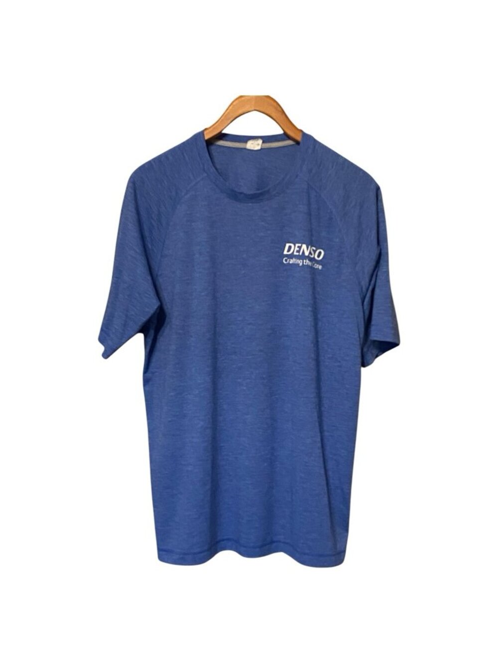 Denso Crafting the Core Blue T-Shirt Men's Large Sport-Tek Automotive